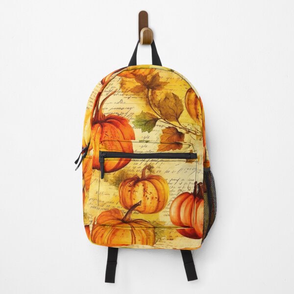 Item preview, Halloween Pattern, Pumpkins and Old inscriptions Watercolor designed and sold by Sunmoonlove.