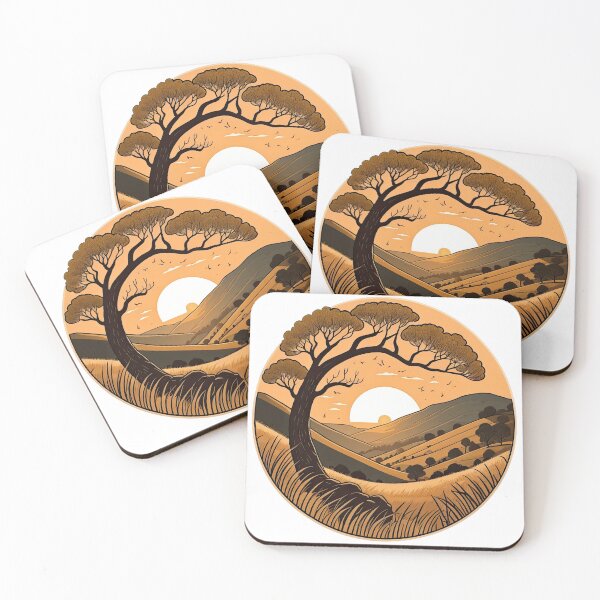 Item preview, Sycamore gap Northumberland National Park sunset sunrise designed and sold by DigiArtPartha.