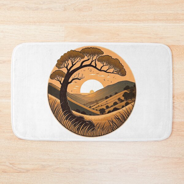 Item preview, Sycamore gap Northumberland National Park sunset sunrise designed and sold by DigiArtPartha.
