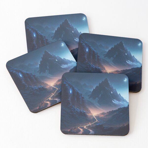 Item preview, Ascension Through the Elevation: A Mesmeric Mountainous Journey in Digital Hues designed and sold by oanaunciuleanu.
