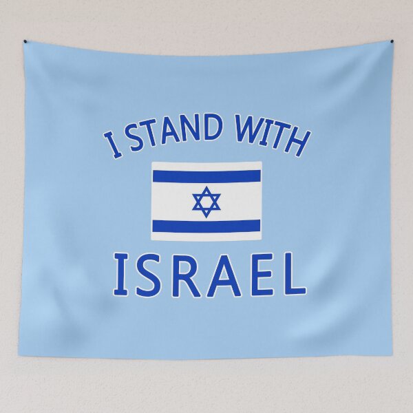 Item preview, I STAND WITH ISRAEL WITH ISRAELI FLAG  designed and sold by LoveAndDefiance.
