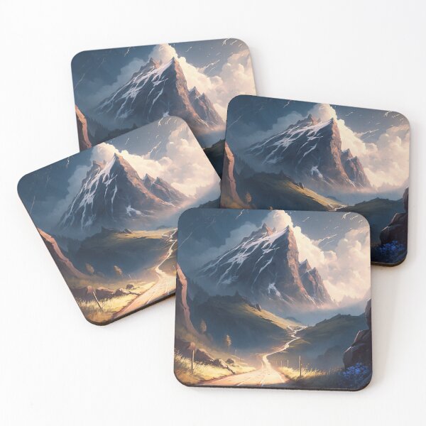 Item preview, Ascension Through the Elevation: A Mesmeric Mountainous Journey in Digital Hues designed and sold by oanaunciuleanu.