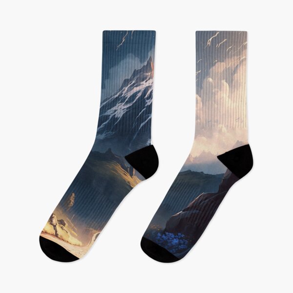 Item preview, Ascension Through the Elevation: A Mesmeric Mountainous Journey in Digital Hues designed and sold by oanaunciuleanu.