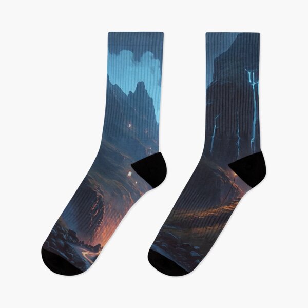 Item preview, Ascension Through the Elevation: A Mesmeric Mountainous Journey in Digital Hues designed and sold by oanaunciuleanu.