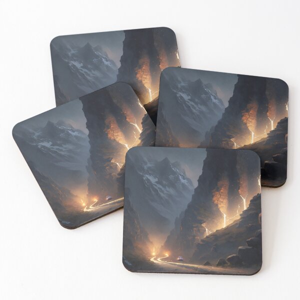 Item preview, Ascension Through the Elevation: A Mesmeric Mountainous Journey in Digital Hues designed and sold by oanaunciuleanu.