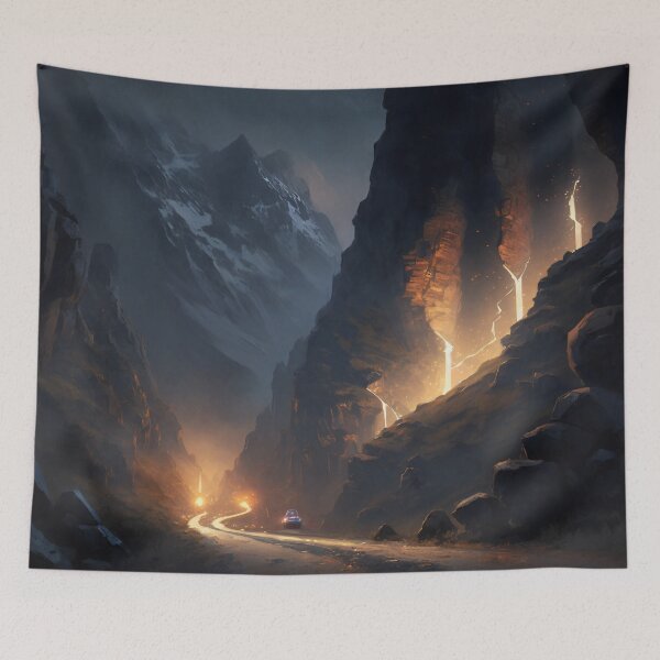 Item preview, Ascension Through the Elevation: A Mesmeric Mountainous Journey in Digital Hues designed and sold by oanaunciuleanu.