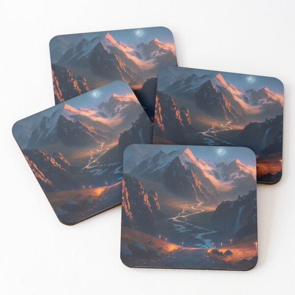 Item preview, Ascension Through the Elevation: A Mesmeric Mountainous Journey in Digital Hues designed and sold by oanaunciuleanu.