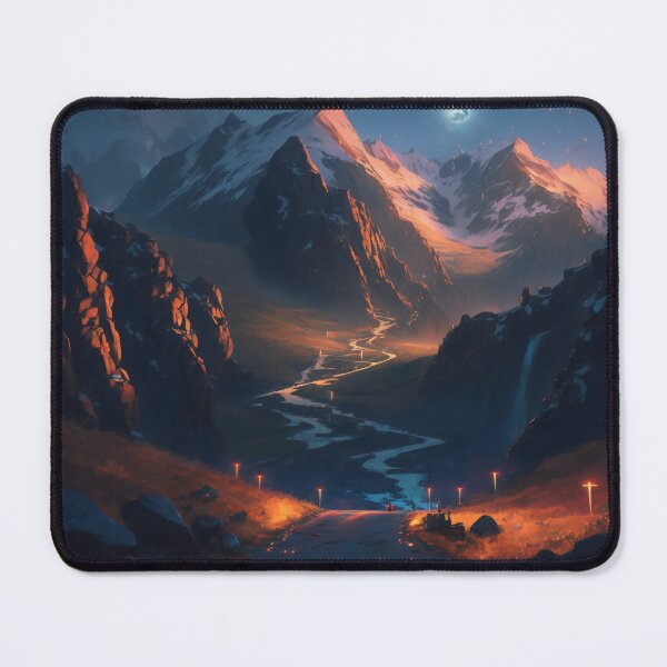 Item preview, Ascension Through the Elevation: A Mesmeric Mountainous Journey in Digital Hues designed and sold by oanaunciuleanu.