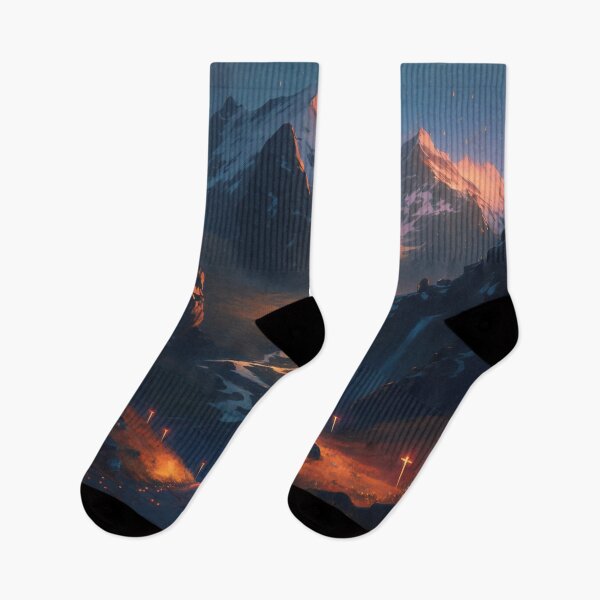 Item preview, Ascension Through the Elevation: A Mesmeric Mountainous Journey in Digital Hues designed and sold by oanaunciuleanu.