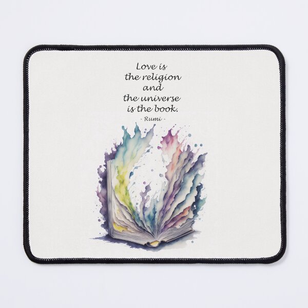 Item preview, Rumi quote, Love is the religion and the universe is the book. designed and sold by SacredSoulCraft.