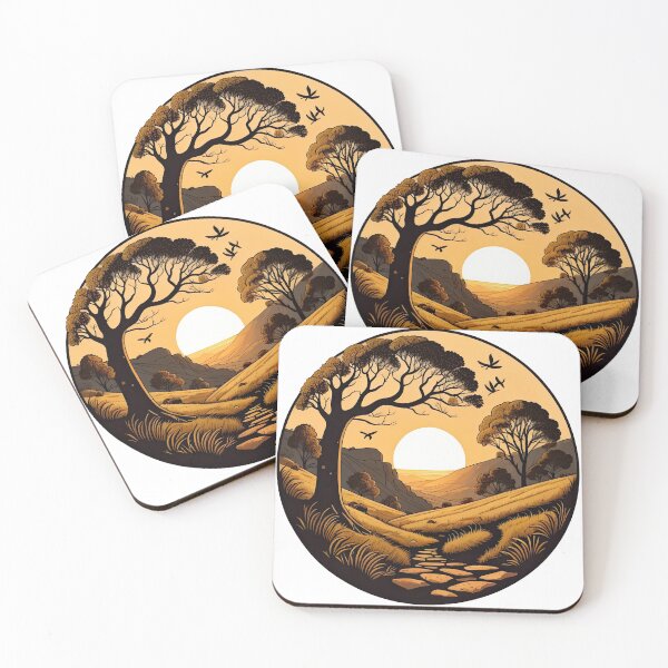 Item preview, Sycamore gap Northumberland National Park sunset sunrise designed and sold by DigiArtPartha.