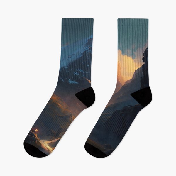 Item preview, Ascension Through the Elevation: A Mesmeric Mountainous Journey in Digital Hues designed and sold by oanaunciuleanu.
