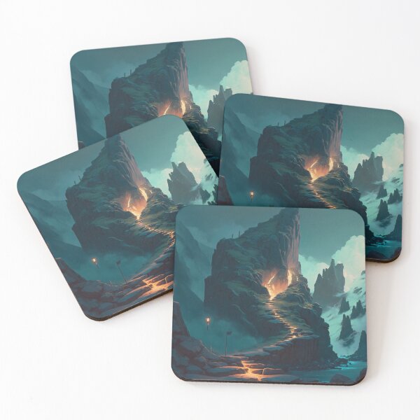 Item preview, Ascension Through the Elevation: A Mesmeric Mountainous Journey in Digital Hues designed and sold by oanaunciuleanu.