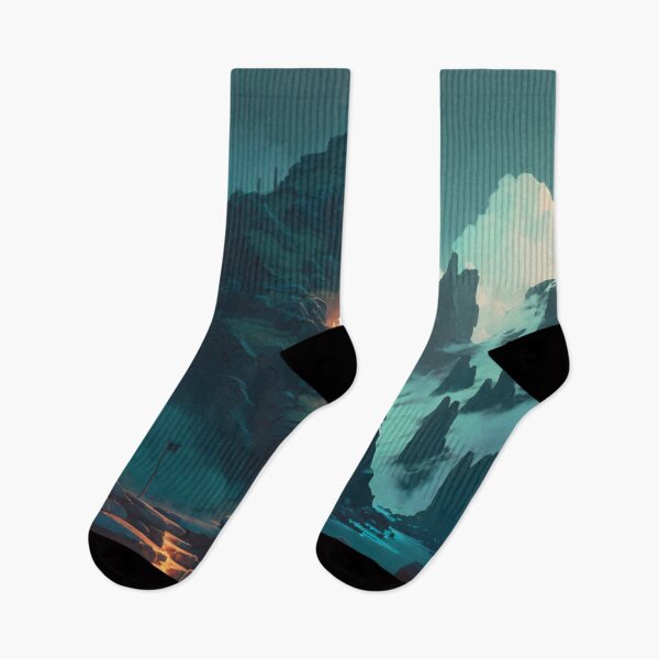 Item preview, Ascension Through the Elevation: A Mesmeric Mountainous Journey in Digital Hues designed and sold by oanaunciuleanu.