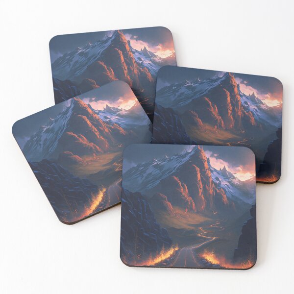 Item preview, Ascension Through the Elevation: A Mesmeric Mountainous Journey in Digital Hues designed and sold by oanaunciuleanu.