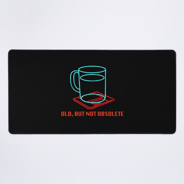 Item preview, Old, but not obsolete - Floppy disk, Coffee cup, funny, neon sign designed and sold by therocketman.