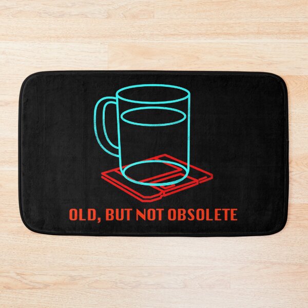 Item preview, Old, but not obsolete - Floppy disk, Coffee cup, funny, neon sign designed and sold by therocketman.