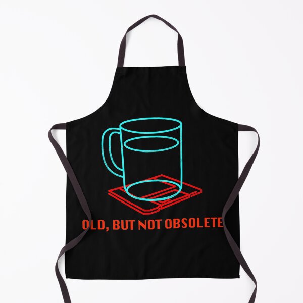 Item preview, Old, but not obsolete - Floppy disk, Coffee cup, funny, neon sign designed and sold by therocketman.