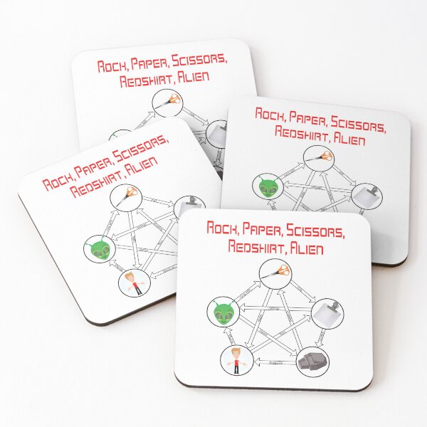 Item preview, Rock, Paper, Scissors, Redshirt, Alien designed and sold by LaserCowPress.