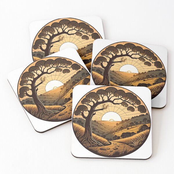 Item preview, Sycamore gap Northumberland National Park sunset sunrise designed and sold by DigiArtPartha.