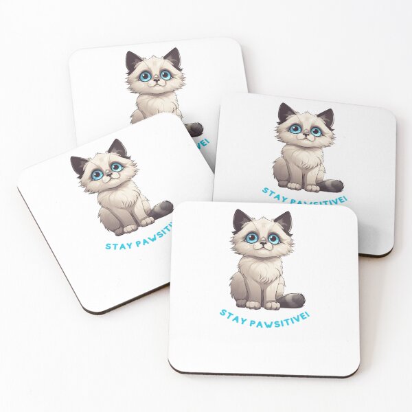 Item preview, Stay Pawsitive Ragdoll designed and sold by FarOutTees.