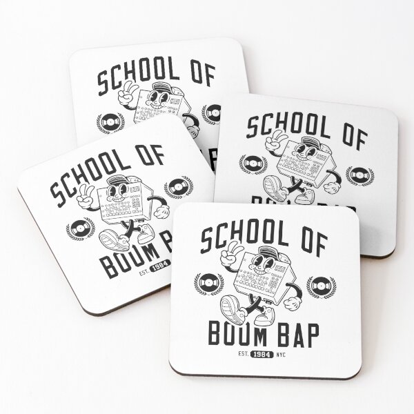 Item preview, School of Boom Bap (Black) designed and sold by analogdreamz.