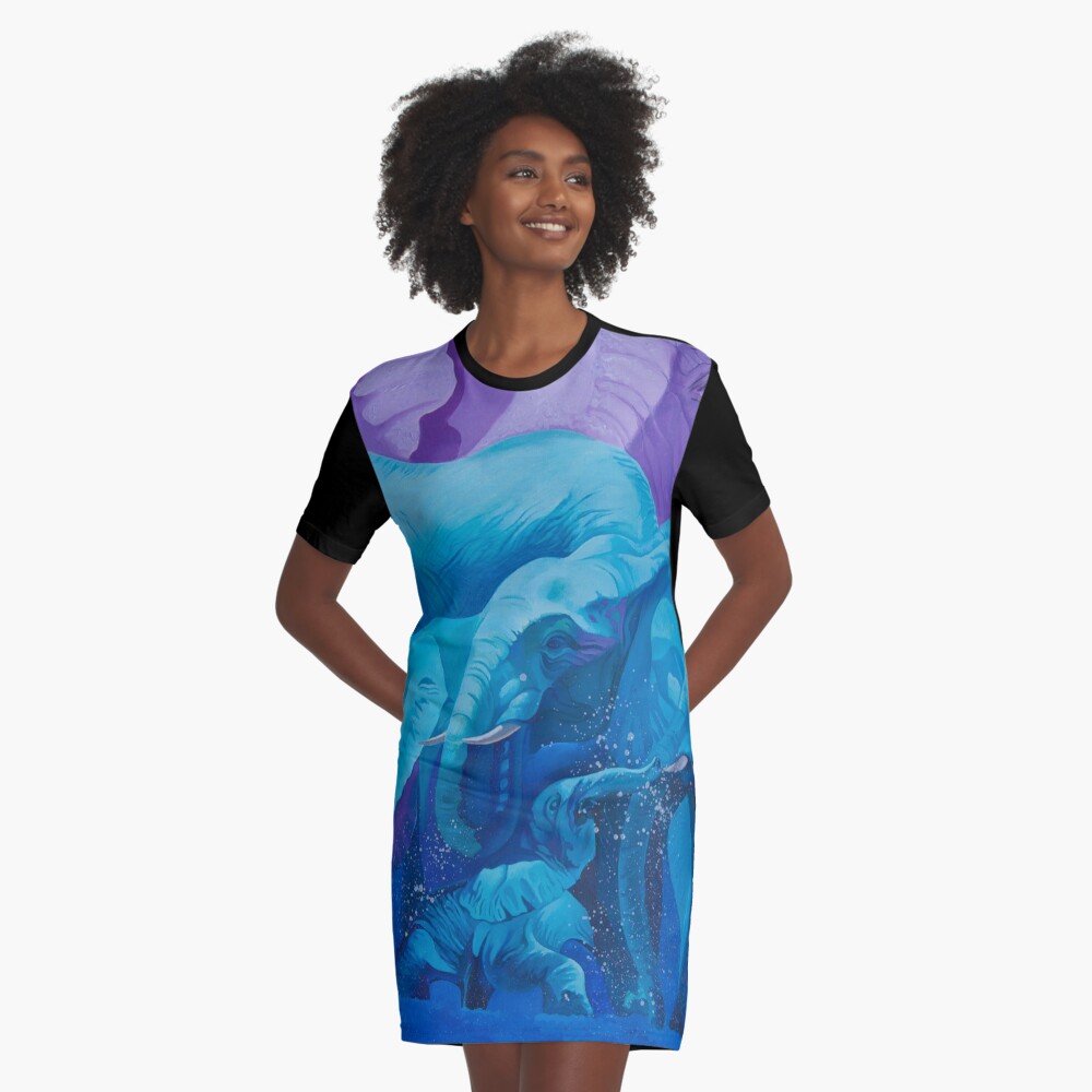Item preview, Graphic T-Shirt Dress designed and sold by Binovska.