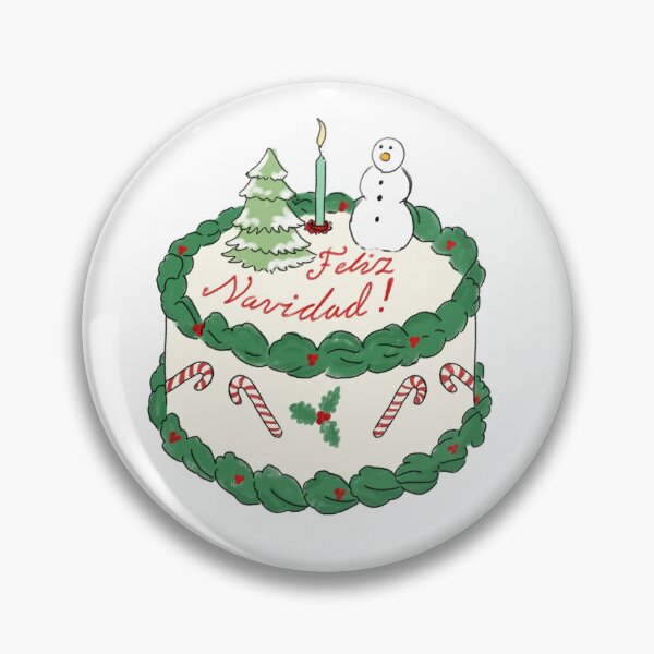 Item preview, felin Navidad Cake designed and sold by Mauveink.