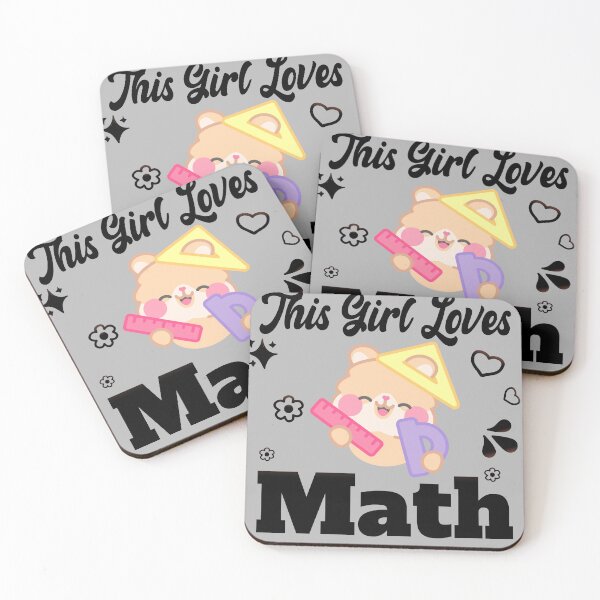 Item preview, This girl loves math teacher mathematics designed and sold by stylechoc.