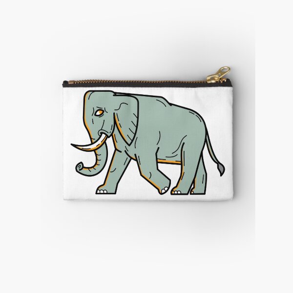 Artikelvorschau, Afrikanischer Elefant Walking Mono Line Art entworfen und verkauft von patrimonio.