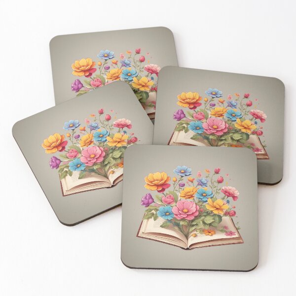Item preview, Colorful Flowers Growing from Pages designed and sold by Neranchara.