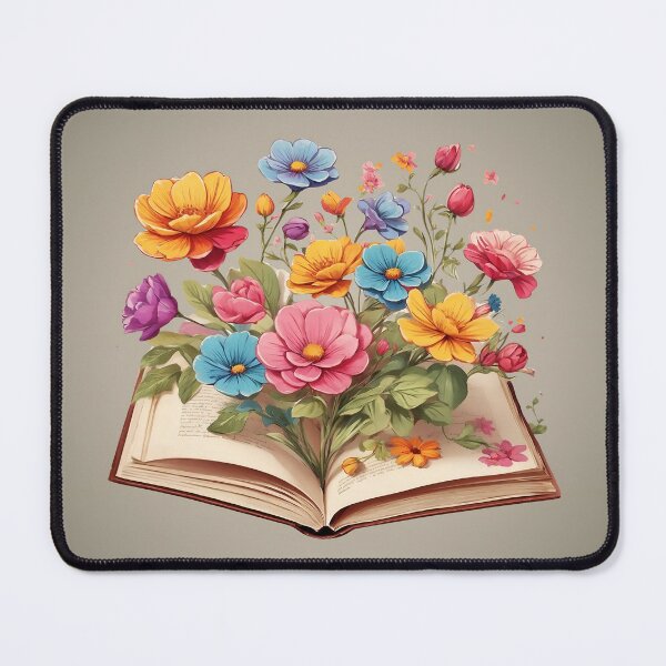 Item preview, Colorful Flowers Growing from Pages designed and sold by Neranchara.