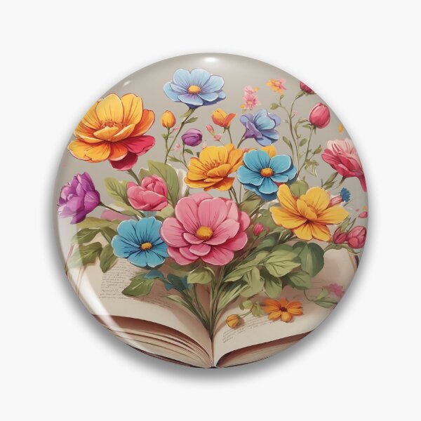 Item preview, Colorful Flowers Growing from Pages designed and sold by Neranchara.