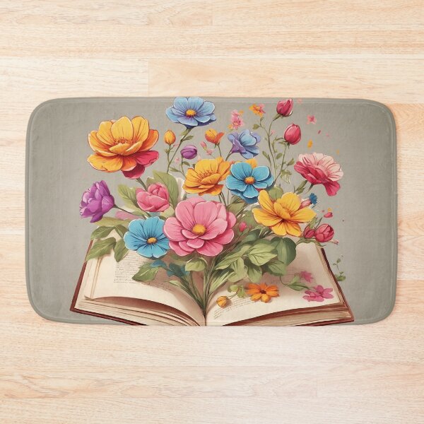 Item preview, Colorful Flowers Growing from Pages designed and sold by Neranchara.
