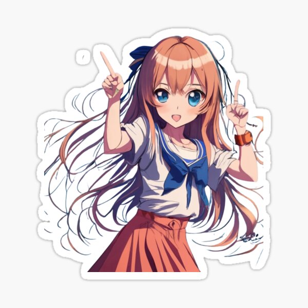  Cute Anime Pfps Brunette Girl Poster Decorative