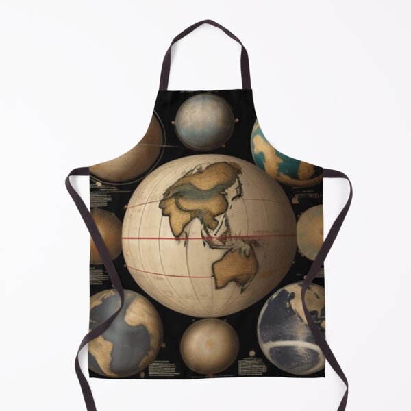 Item preview, Vintage globe world map poster designed and sold by Roxburylane.