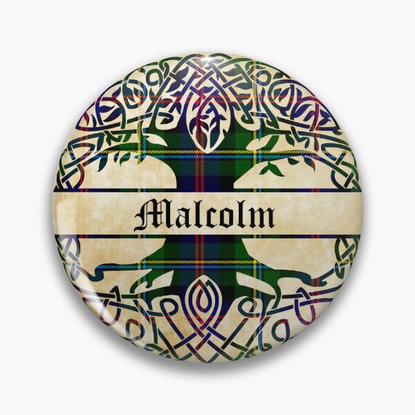 Item preview, Malcolm Tree of Life Clan Scottish Surname tartan designed and sold by BagTown Clans.