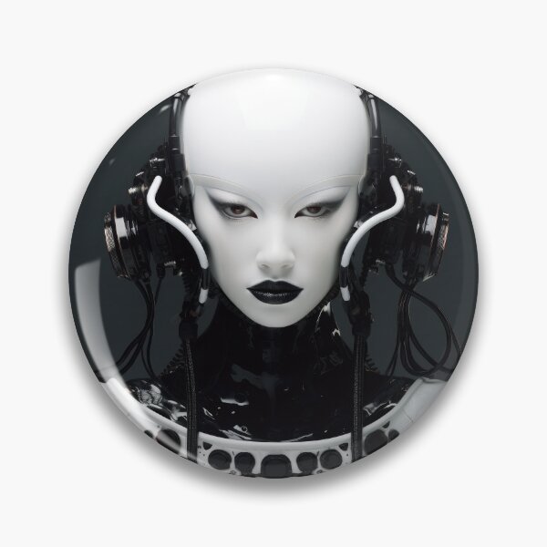 Item preview, Speekal - Variant 4 (Minimal Black and White Cyborg) designed and sold by Mod Sci.