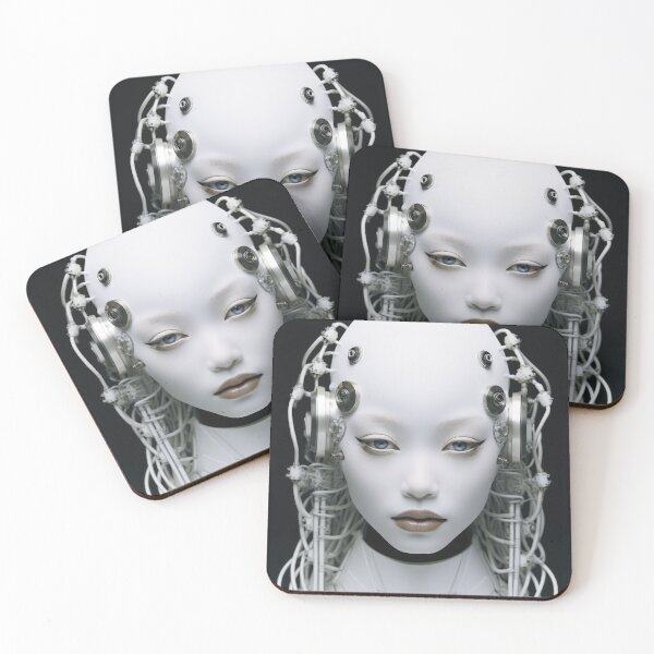 Item preview, Speekal - Variant 6 (Minimal Black and White Cyborg) designed and sold by Mod Sci.