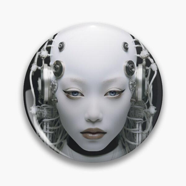 Item preview, Speekal - Variant 6 (Minimal Black and White Cyborg) designed and sold by Mod Sci.