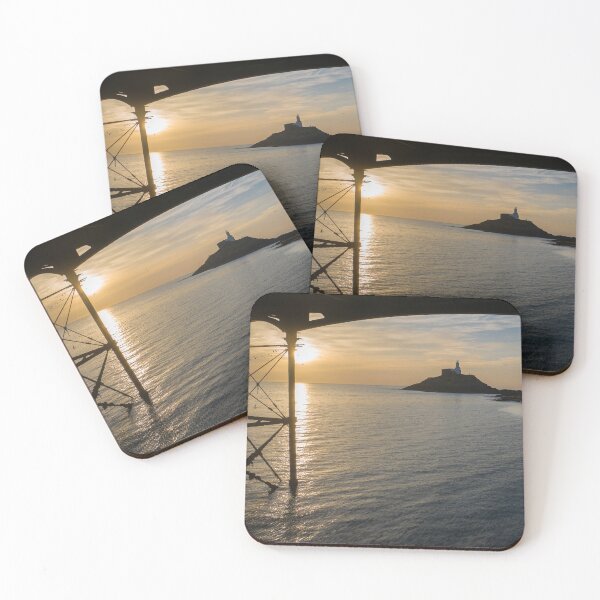 Item preview, Sunrise at Mumbles lighthouse designed and sold by Leighton Collins.