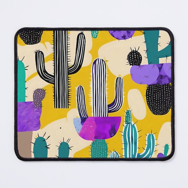 Item preview, Cactus pop art purple beige style 2 designed and sold by flatindostudio.