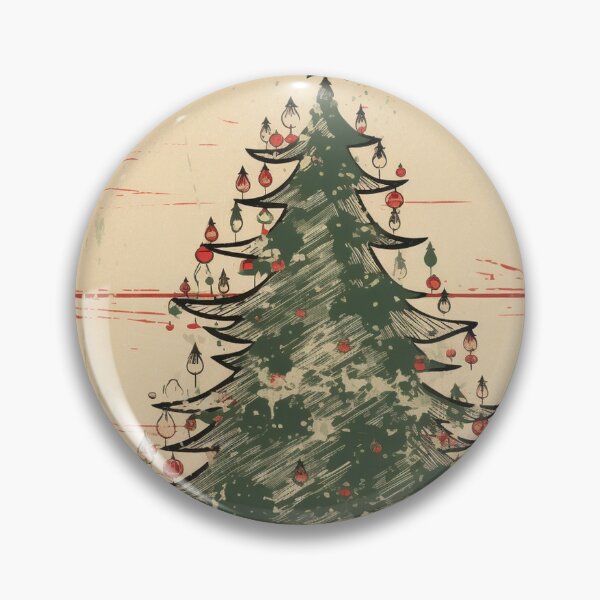 Item preview, Vintage Christmas Tree Art designed and sold by tomorrowsart.