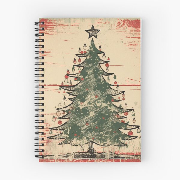 Item preview, Vintage Christmas Tree Art designed and sold by tomorrowsart.