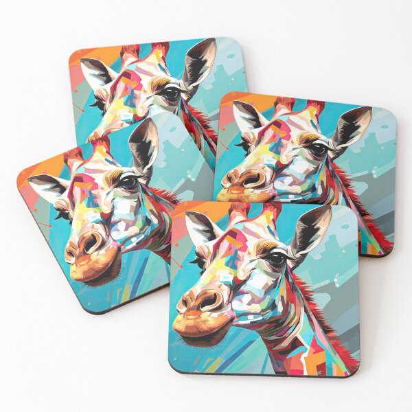 Item preview, Simplistic & Minimalistic African Giraffe Art Collection designed and sold by ArtificialGenes.