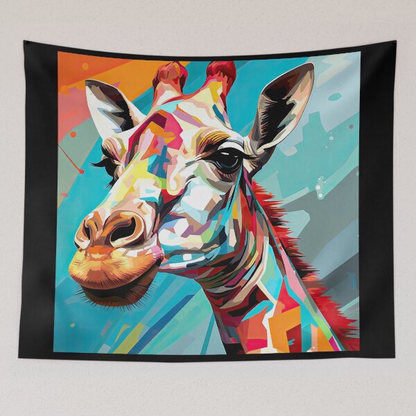 Item preview, Simplistic & Minimalistic African Giraffe Art Collection designed and sold by ArtificialGenes.