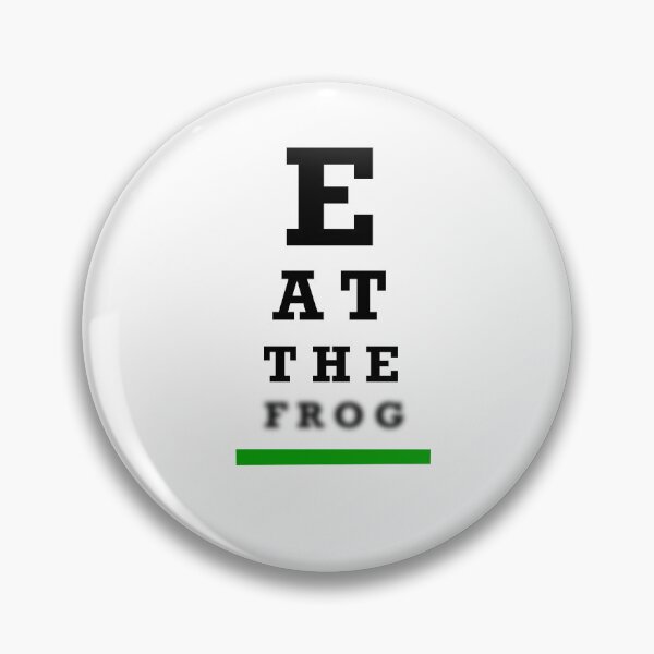 Item preview, Eye chart frog designed and sold by HeArtTattoo.
