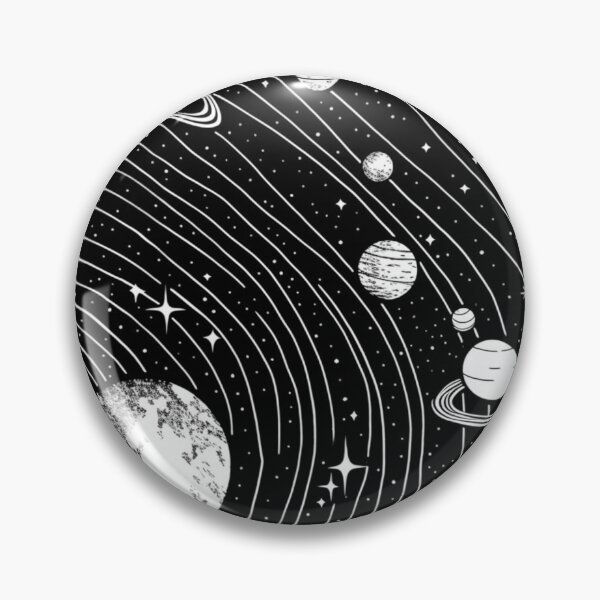 Item preview, Black and White Solar System designed and sold by QuixoticDigital.