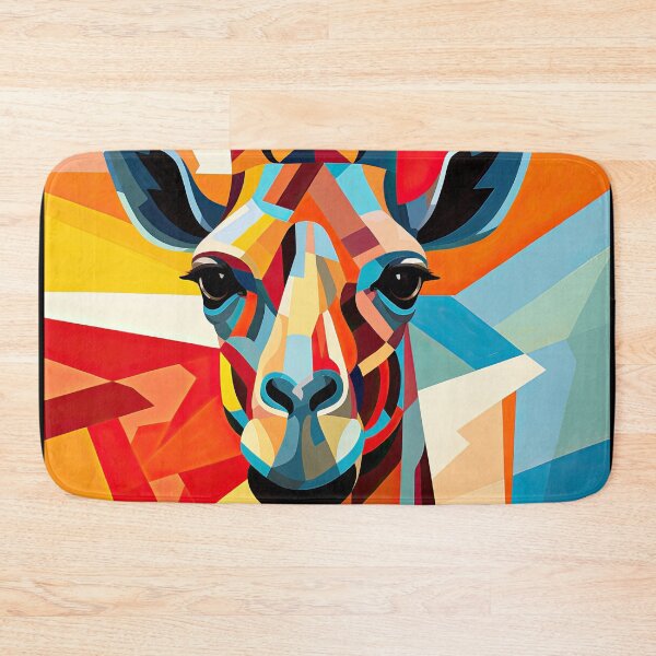 Item preview, Simplistic & Minimalistic African Giraffe Art Collection designed and sold by ArtificialGenes.