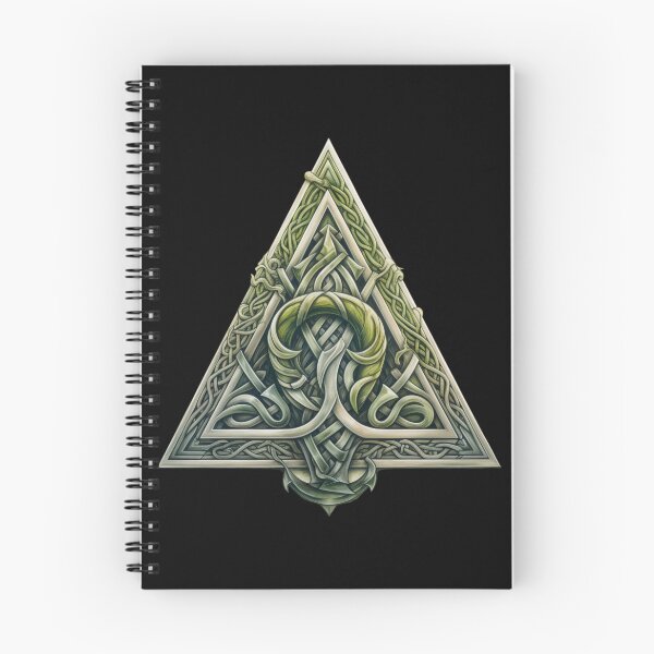 Item preview, Norse Mythology Symbol Triangle Floral Wooden designed and sold by Nightarcade.